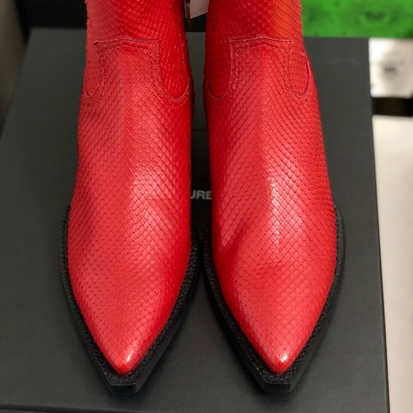 Saint Laurent Python Lukas 40 boots - Picture 4 of 8